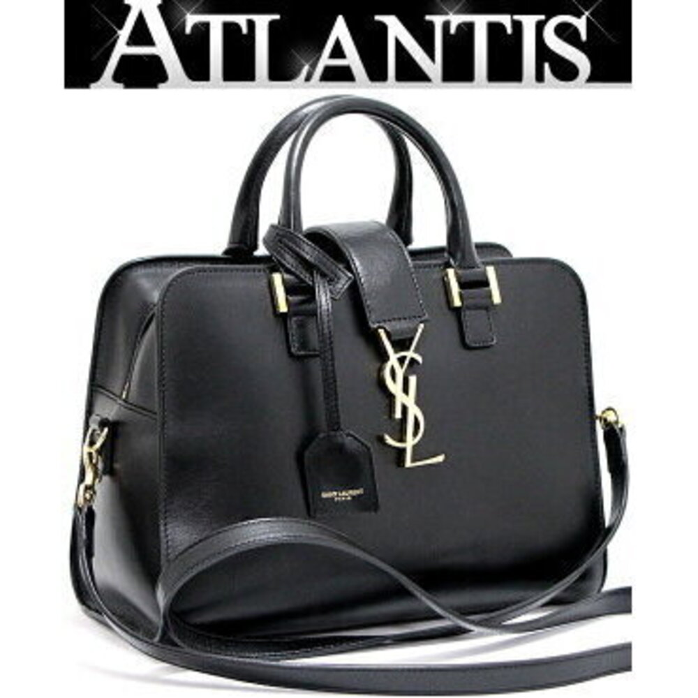Saint Laurent Paris Baby Cabas Bag Leather Black